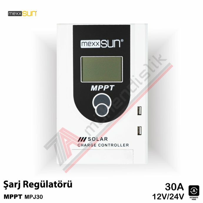 Mexxsun MPPT Şarj Kontrol Cihazı 30A 12/24V - MPJ30
