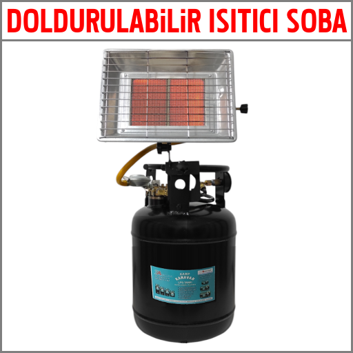 Taşınabilir Doldurulabilir Isıtıcı Soba