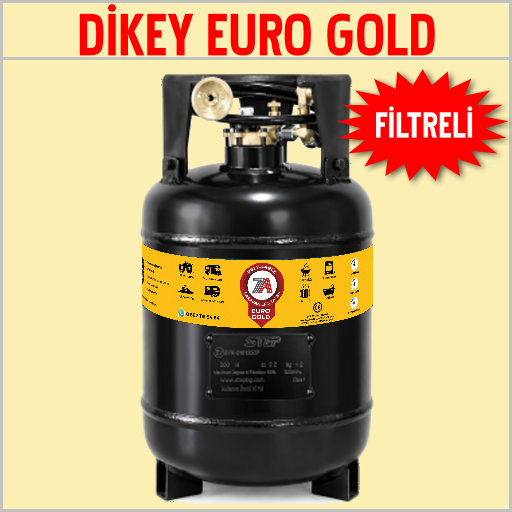 DİKEY EURO GOLD FİLTRELİ Karavan Lpg Tankları