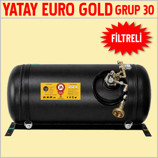 YATAY EURO GOLD FİLTRELİ GRUP 30 Karavan Lpg Tankları
