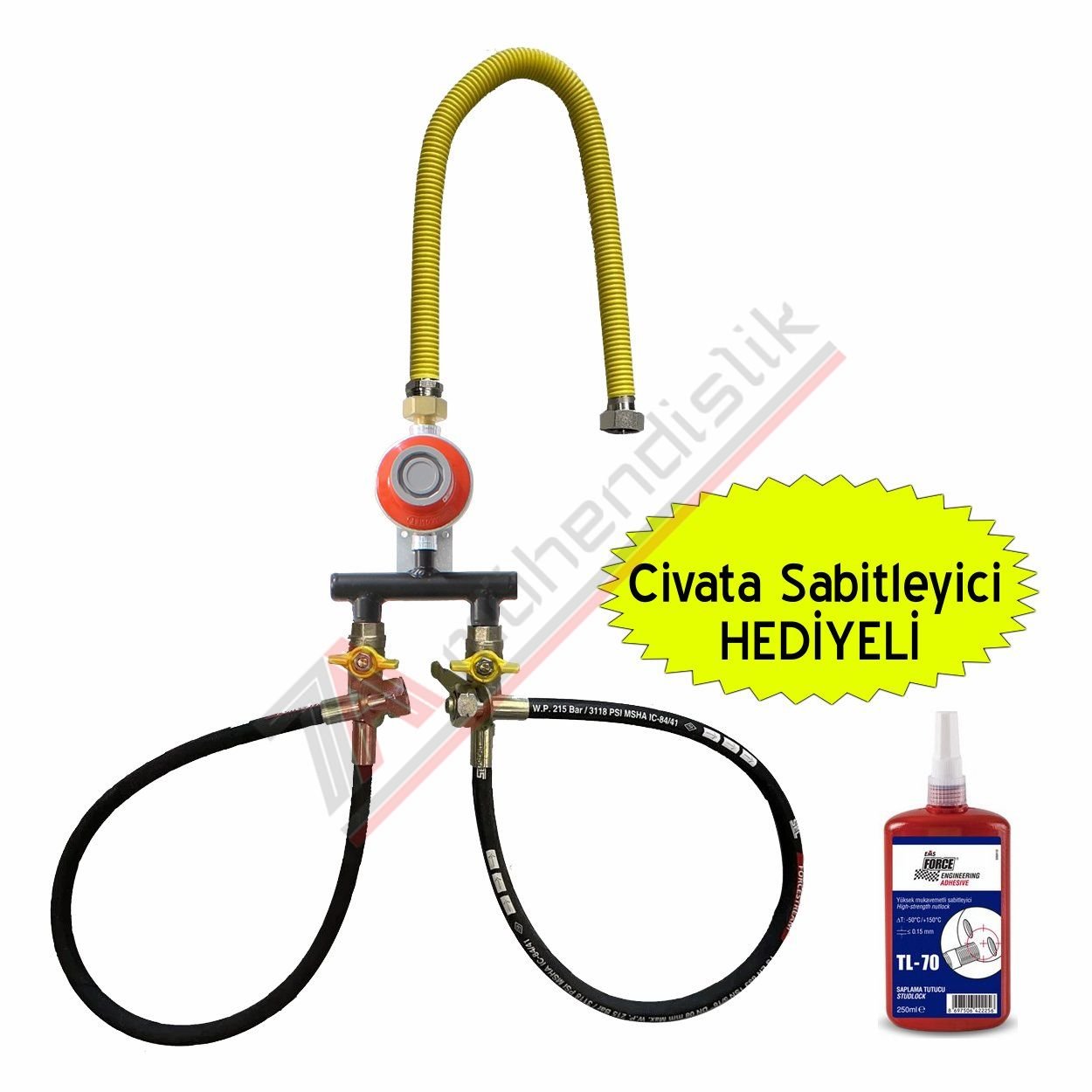 Doldurulabilir Lpg Tankı Kombi Kollektör Seti (Dikey)