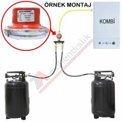 Doldurulabilir Lpg Tankı Kombi Kollektör Seti (Dikey)