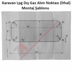 Karavan Lpg Ocak veya Mangal Dış Gaz Alım Noktası (İthal)