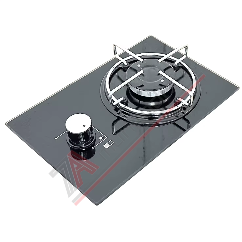 Univercal B2030SF Tek Gözlü Siyah Cam Ocak - Gaz Emniyetli