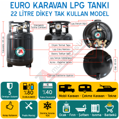 22 Lt EURO Karavan Lpg Tankı