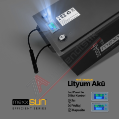 Mexxsun Lityum Akü 12,8V 200Ah (LiFePo4) 2560Wh