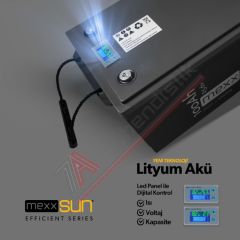 Mexxsun Lityum Akü 25,6V 100Ah (LiFePo4) 2560Wh