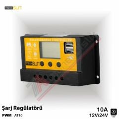 Mexxsun PWM Şarj Kontrol Cihazı 10A 12/24V - AT90