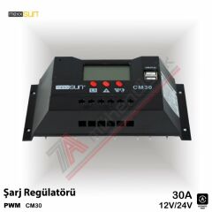 Mexxsun PWM Şarj Kontrol Cihazı 30A 12/24V - CM30