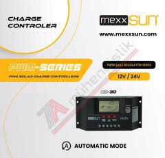 Mexxsun PWM Şarj Kontrol Cihazı 30A 12/24V - CM30