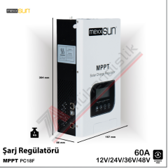 Mexxsun MPPT Şarj Kontrol Cihazı 60A 12/24/48V - PC18F-60A