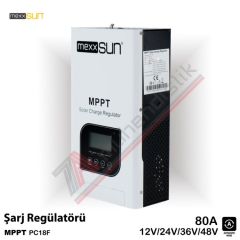 Mexxsun MPPT Şarj Kontrol Cihazı 80A 12/24/48V - PC18F-80A