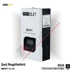 Mexxsun MPPT Şarj Kontrol Cihazı 80A 12/24/48V - PC18F-80A