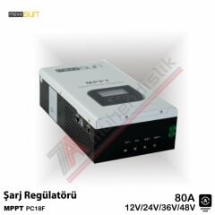Mexxsun MPPT Şarj Kontrol Cihazı 80A 12/24/48V - PC18F-80A