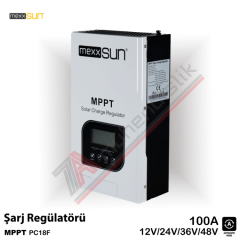 Mexxsun MPPT Şarj Kontrol Cihazı 100A 12/24/48V - PC18F-100A