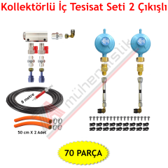 Karavan Lpg İç Tesisat Seti 2 Çıkışlı