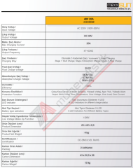Mexxsun AC-DC Akü Şarj Cihazı 48V-20A