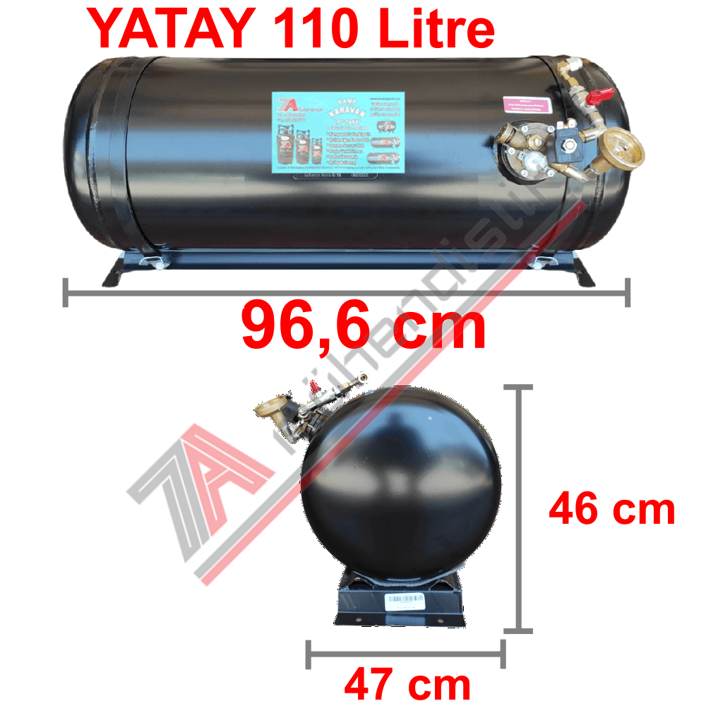 110 Lt Kollektörlü Karavan Lpg Tank