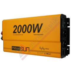 Mexxsun Tam Sinüs UPS Karavan İnverter (Remote Ekran) 12V 2000W