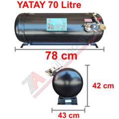 70 Lt Kollektörlü Karavan Lpg Tank