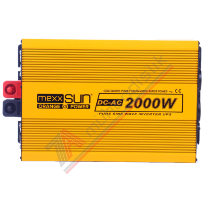 Mexxsun Tam Sinüs UPS Karavan İnverter (Remote Ekran) 12V 2000W