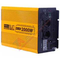 Mexxsun Tam Sinüs UPS Karavan İnverter (Remote Ekran) 12V 2000W