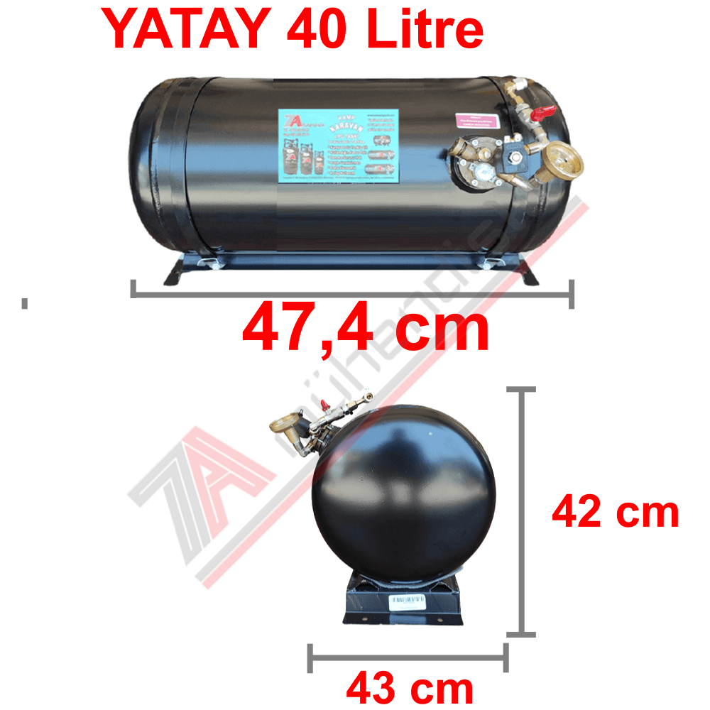 40 Lt Kollektörlü Karavan Lpg Tank