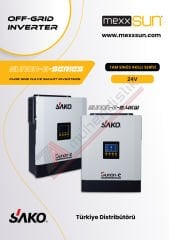 Sako Sunon-E 2.4KW Tam Sinüs Akıllı İnverter 24V 2400W