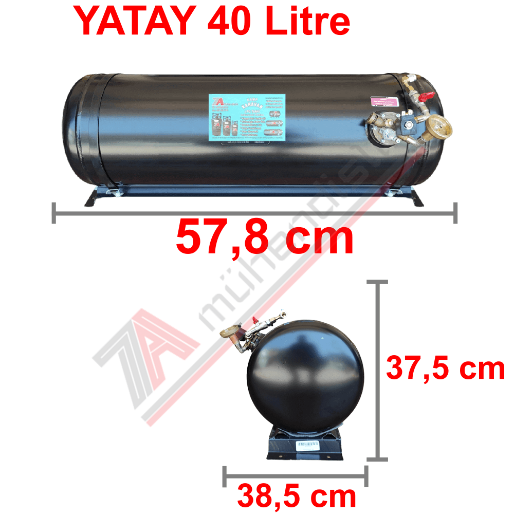 40 Lt Kollektörlü Karavan Lpg Tank