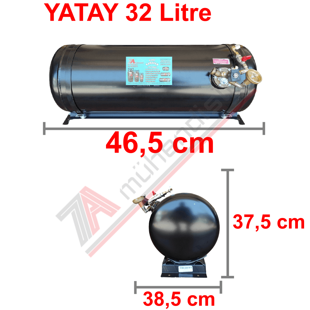 32 Lt Kollektörlü Karavan Lpg Tank