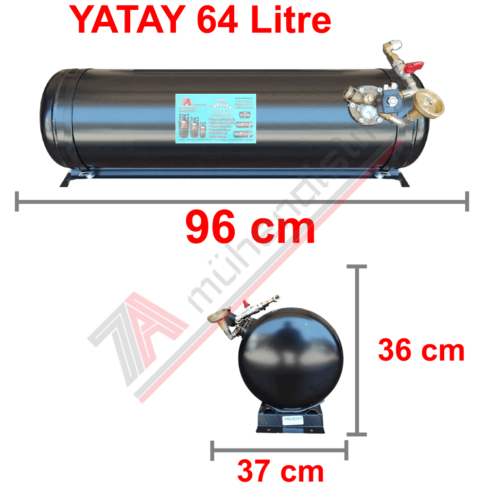 64 Lt Kollektörlü Karavan Lpg Tank