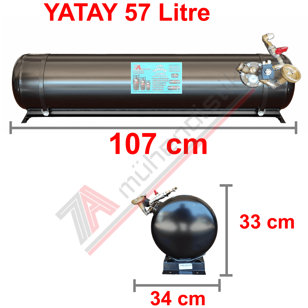 57 Lt Kollektörlü Karavan Lpg Tank