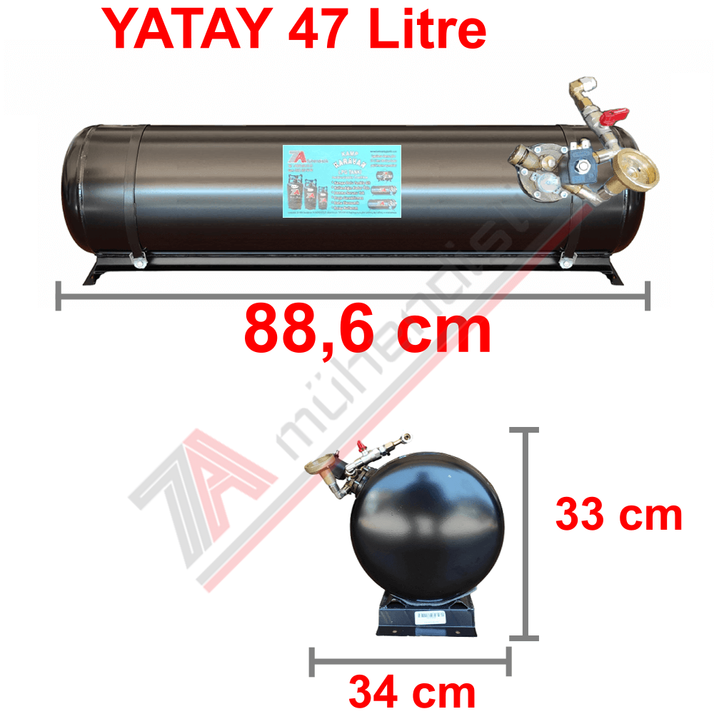 47 Lt Kollektörlü Karavan Lpg Tank