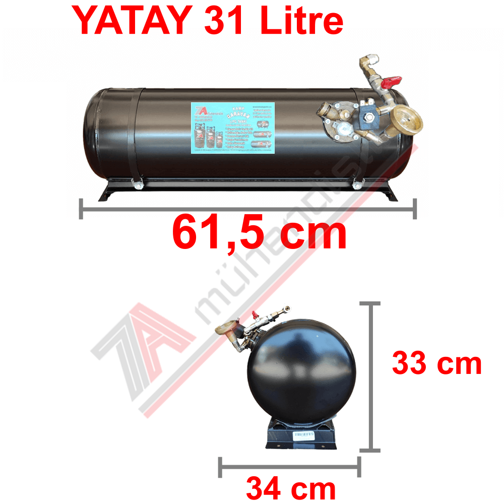 31 Lt Kollektörlü Karavan Lpg Tank