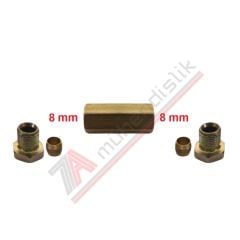 Bakır Boru Birleştirme Aparatı 8 lik (8x8mm)