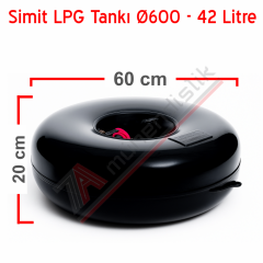 Simit Lpg Tankı 42 Litre Ø600xH200