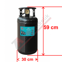 30 Lt Kollektörlü Karavan Lpg Tankı