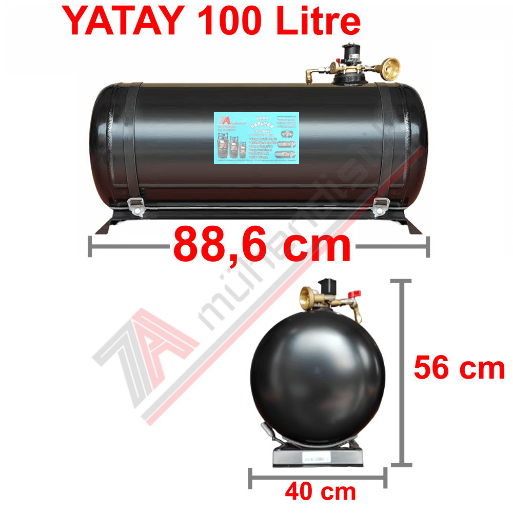 100 Lt Kollektörlü Karavan Lpg Tank