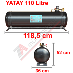 110 Lt Kollektörlü Karavan Lpg Tank