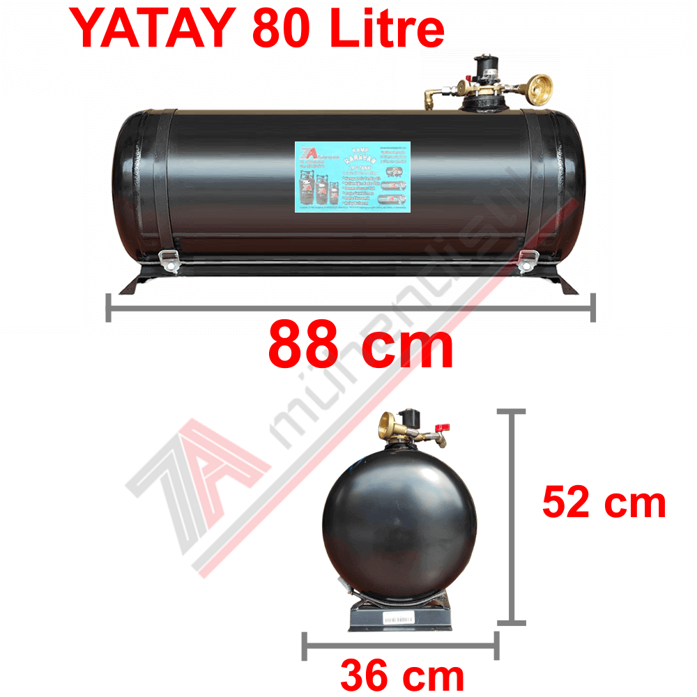 80 Lt Kollektörlü Karavan Lpg Tank