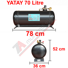 70 Lt Kollektörlü Karavan Lpg Tank