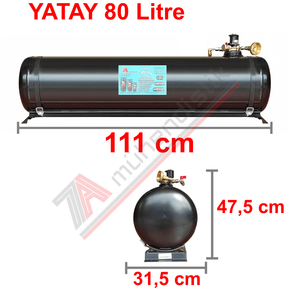 80 Lt Kollektörlü Karavan Lpg Tank