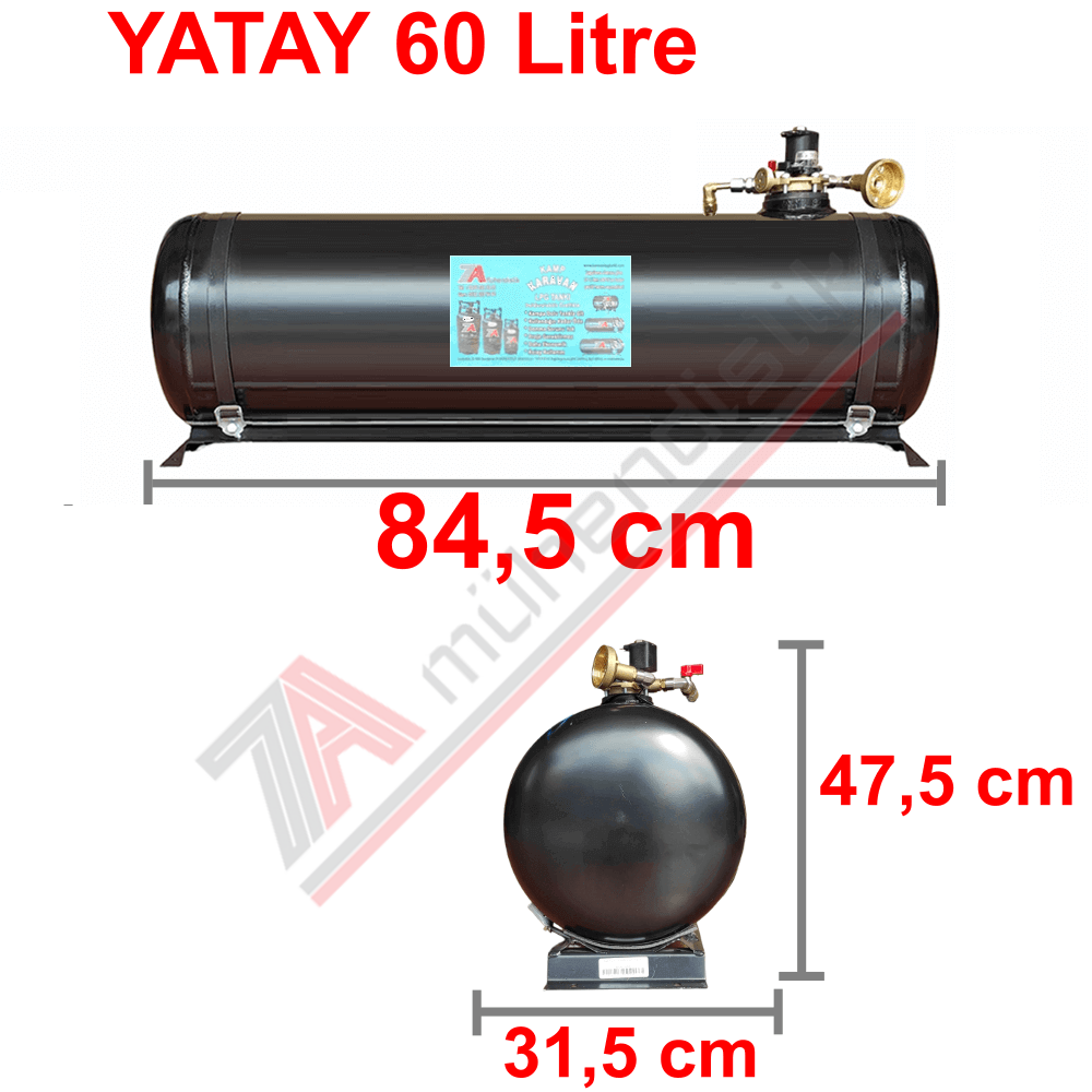 60 Lt Kollektörlü Karavan Lpg Tank