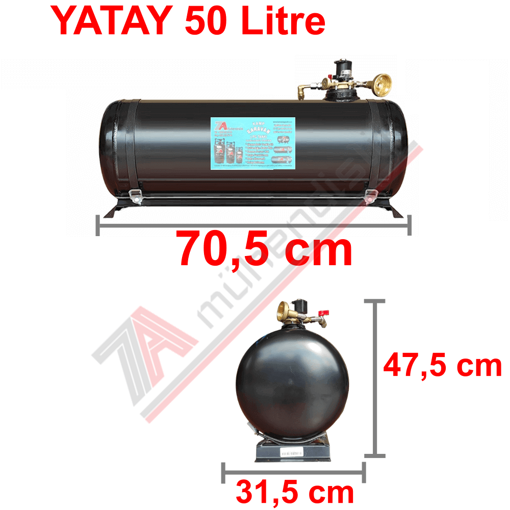 50 Lt Kollektörlü Karavan Lpg Tank