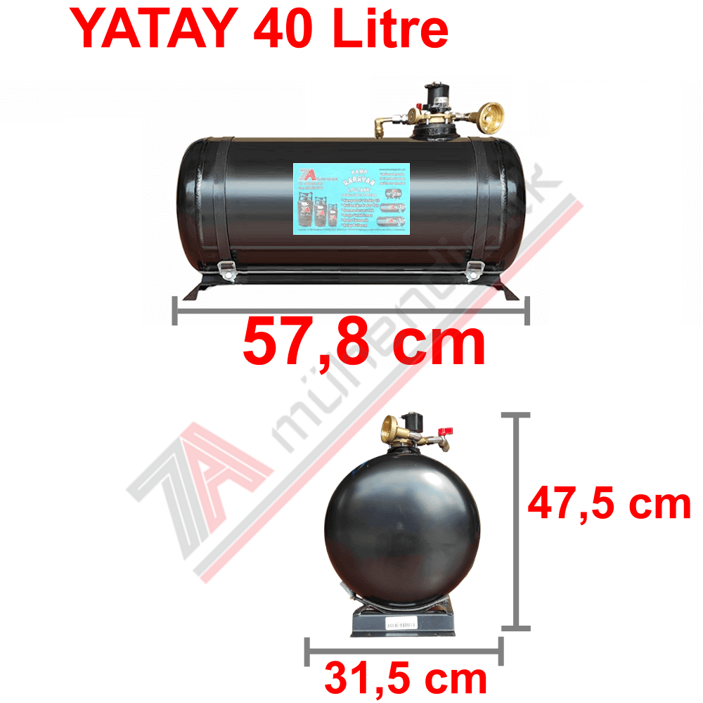 40 Lt Kollektörlü Karavan Lpg Tank