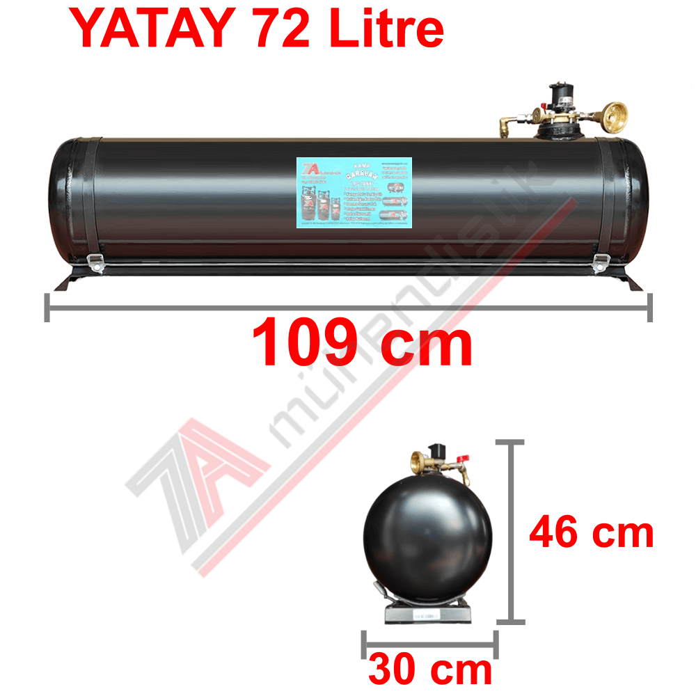 72 Lt Kollektörlü Karavan Lpg Tank