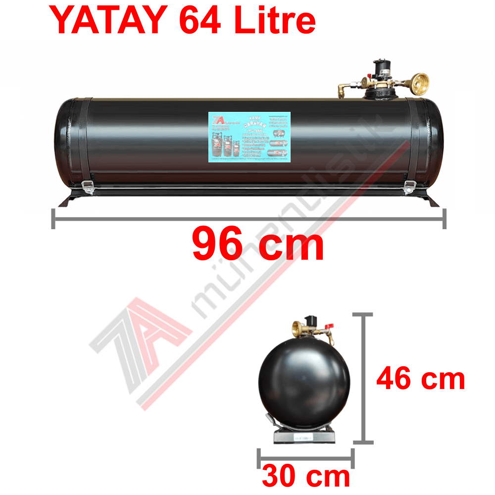 64 Lt Kollektörlü Karavan Lpg Tank