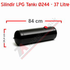Silindir Lpg Tankı 37 Litre Ø244xD840