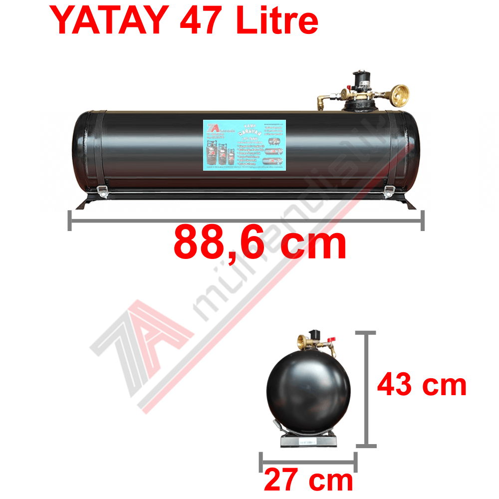 47 Lt Kollektörlü Karavan Lpg Tank