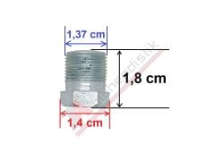 Dıştan Pasolu Bakır Boru Tutturucu Rekor 8 lik (5 Adet)